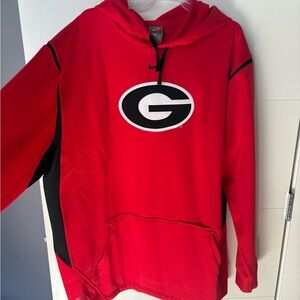 New no tags Nike Red and Black Men's Hoodie Georgia